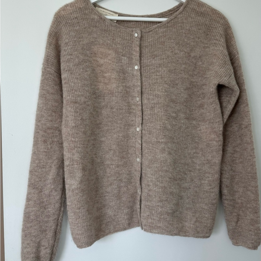 Sezane Gaspard Cardigan in Beige